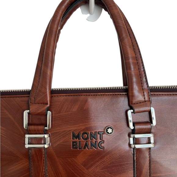 Mont Blanc Rich Brown Leather Briefcase - Picture 5 of 14
